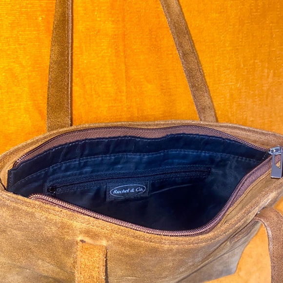 Suede handbag - Picture 3 of 3